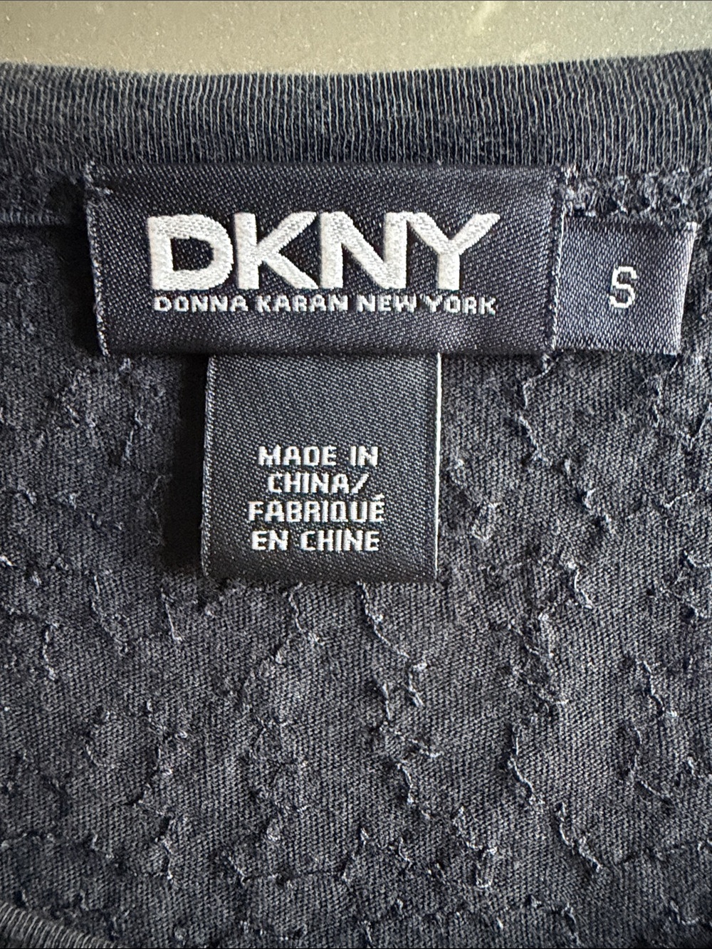 DKNY Black Sequin Short Sleeve Top Tee T-shirt Womens Size Small - Picture 7 of 11